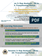 Session 3 - Gap Analysis