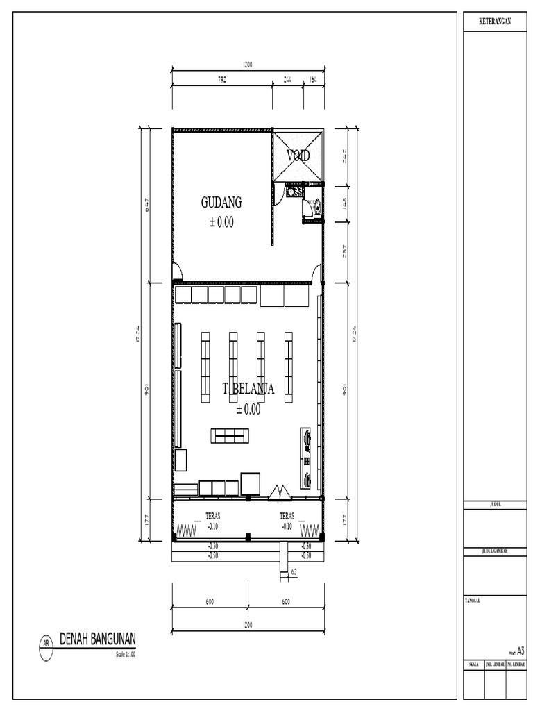 Denah (Gambar Kerja) | PDF