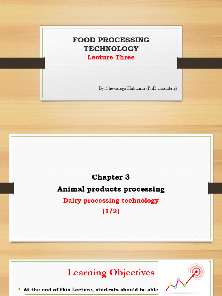 Dairy Processing Technology Overview | PDF | Milk | Dairy