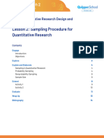FINAL SG - PR2 11 - 12 - UNIT 5 - LESSON 2 - Sampling Procedure For Quantitative Research