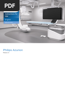 Philips Azurion Instructions For Use
