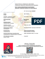 (The Indonesian Health Profession Board) : Registration Certification of Sanitarian