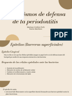 Mecanismos de Defensa de La Periodontitis