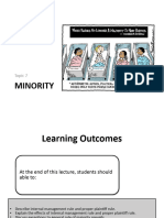 Topic 7 - Minority