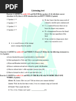 Friends Global 10 - Unit 1 - Listening Test