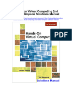 Hands On Virtual Computing 2nd Edition Simpson Solutions Manual