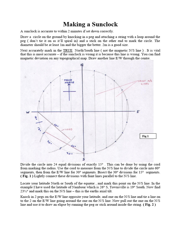 Sunclock | PDF | Latitude | Circle