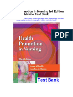 Health Promotion in Nursing 3rd Edition Maville Test Bank