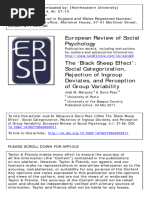 Black Sheep Effect and Group Identity | PDF | Social Group | Group