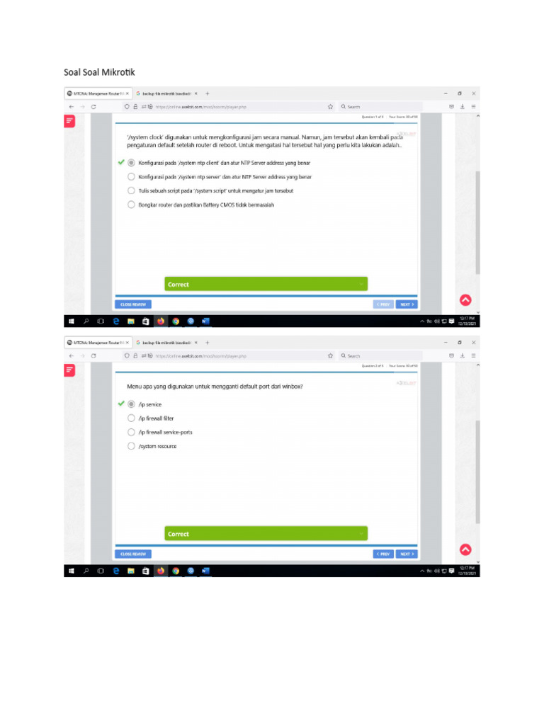 Soal Soal Mikrotik | PDF