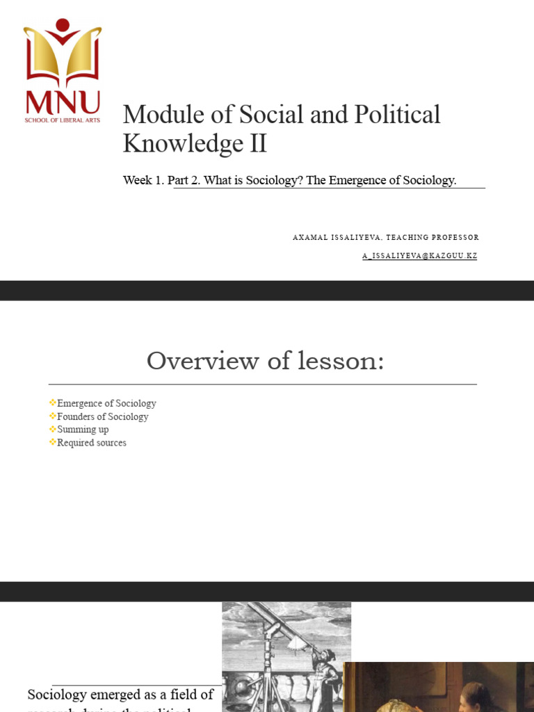 Week+1 +part+2 | PDF | Sociology | Émile Durkheim