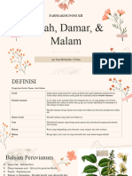 Getah, Damar & Malam