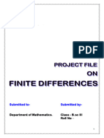 Finite Differences