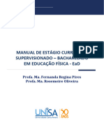 Manual Estágio Supervisionado - Relatorio Educação Fisica