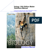 Human Biology 13th Edition Mader Solutions Manual
