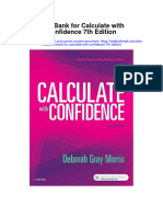 Test Bank For Calculate With Confidence 7th Edition