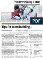 Ten Tips For Successful Team Building in A Firm