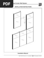 YCU 750 TU Unitized Curtain Wall System: Installation Instructions