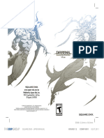 Dissidia 012 Duodecim Final Fantasy - Manual