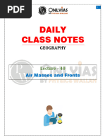 Geography 40 - Daily Class Notes - UPSC Sankalp Hinglish