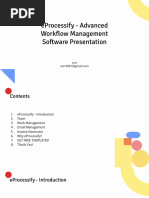 Eprocessify - Advanced Workflow Management Software Presentation