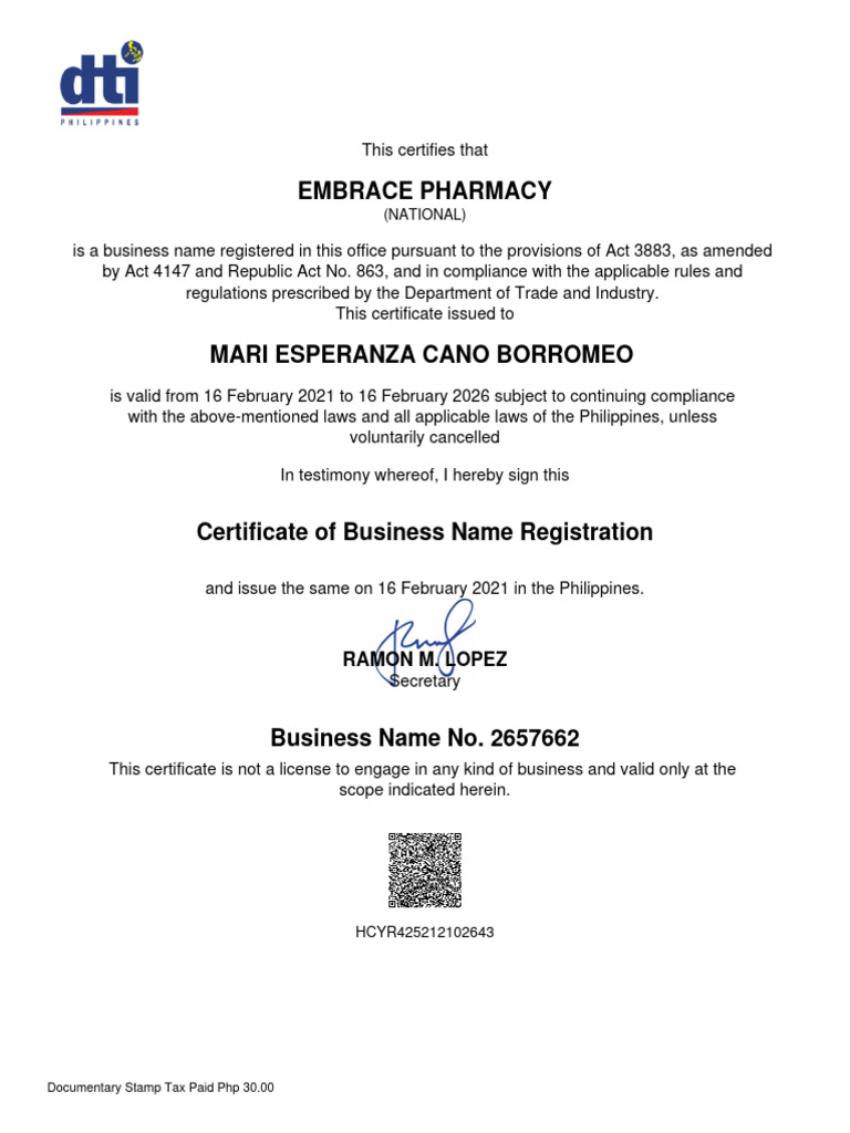 BN Certificate | PDF | Law