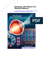 Human Physiology 14th Edition Fox Solutions Manual