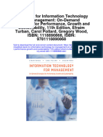 Test Bank For Information Technology For Management On Demand Strategies For Performance Growth and Sustainability 11th Edition Efraim Turban Carol Pollard Gregory Wood Isbn 1118890868 Isbn