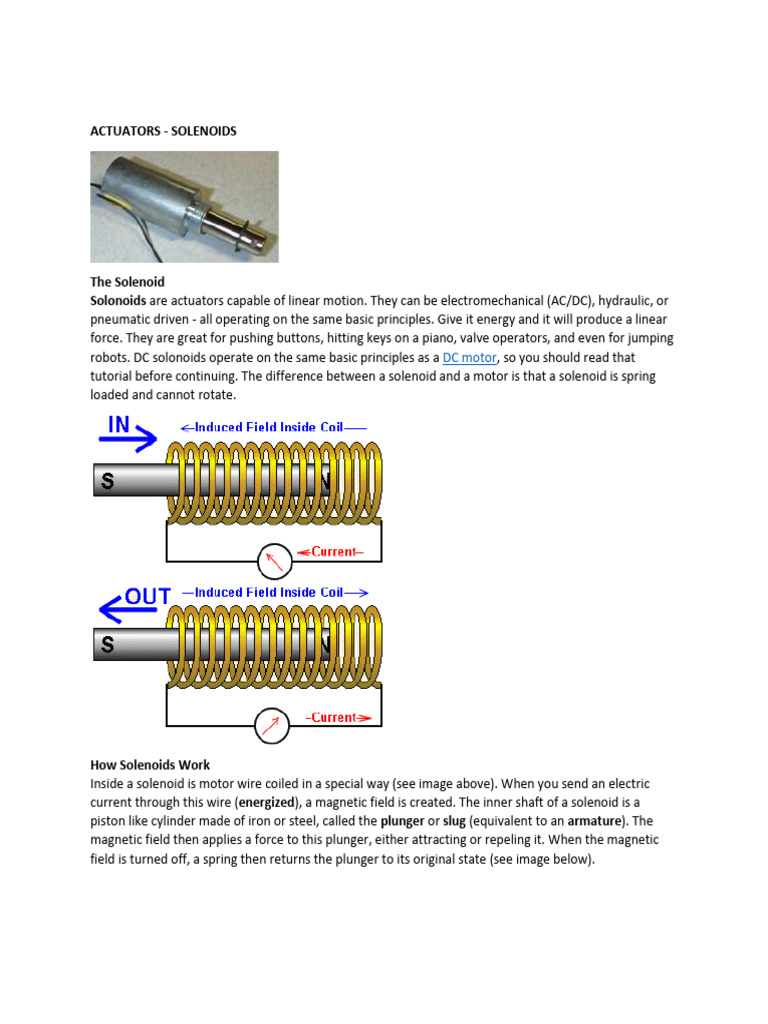 ACTUATORS PDF Electric Motor Actuator