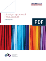 Textile Effects Bluesign Approved Products List