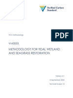 VM0033 Methodology For Tidal Wetland and Seagrass Restoration v2.1