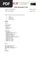 Data Structures Lab