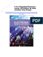 Test Bank For Integrated Electronic Health Records 4th Edition M Beth Shanholtzer Amy Ensign