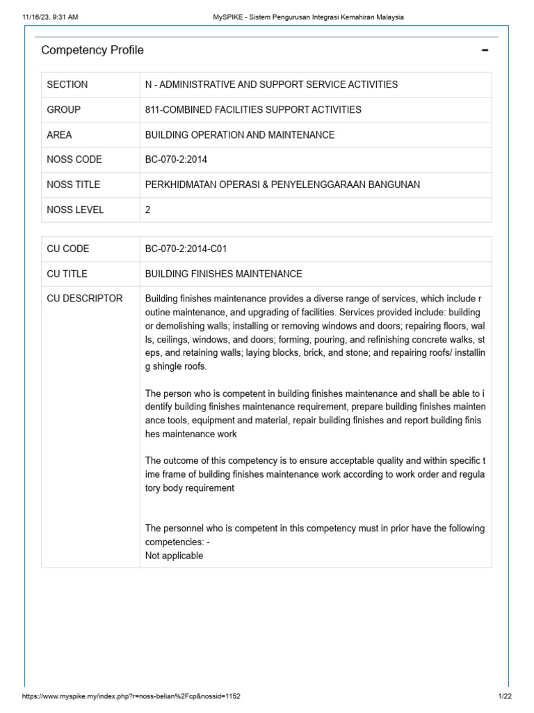 Competency Profile | Download Free PDF | Plumbing | Ventilation ...