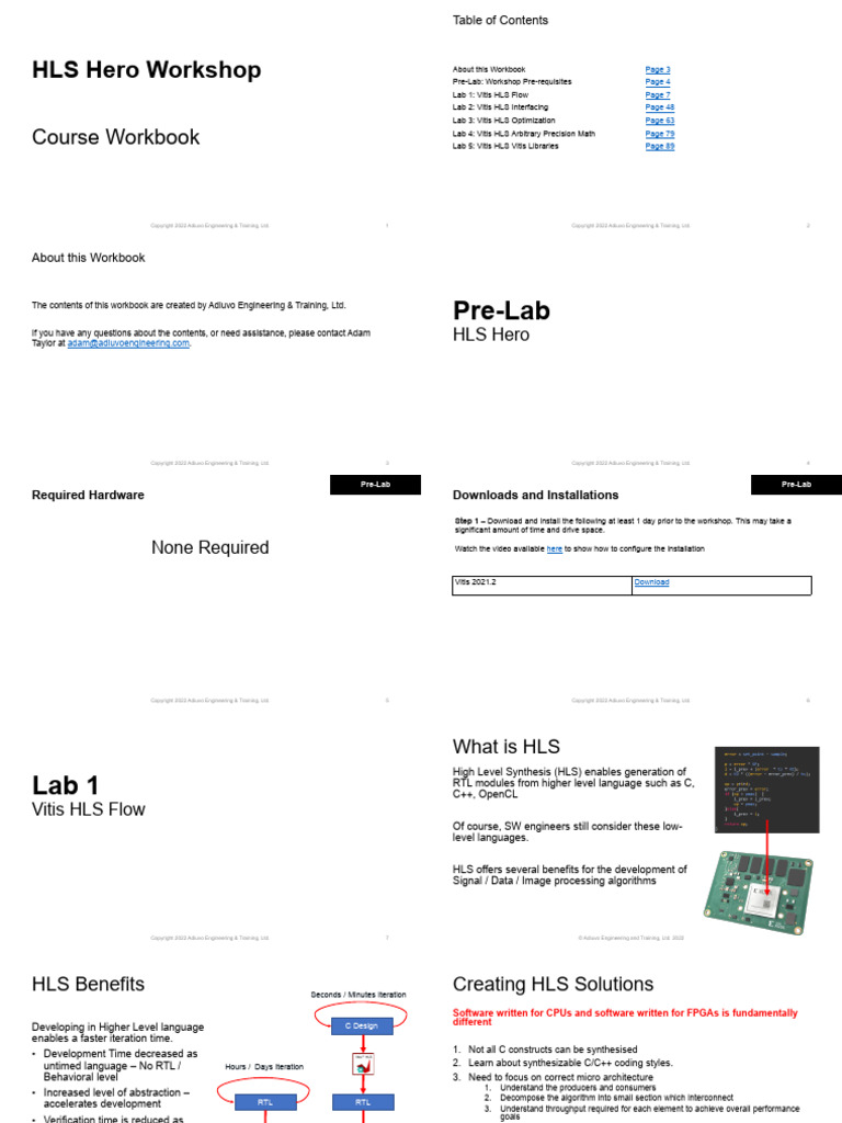 PowerPoint Presentation - HLS - Workshop - Final1 | PDF | Computer ...