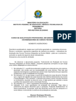 Ministério Da Educação Instituto Federal de Educação, Ciência E Tecnologia de Pernambuco Reitoria Pró-Reitoria de Ensino