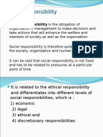 Social Responsibility Is The Obligation of