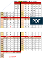 Revised Timetable (30th Oct.-5 Nov)