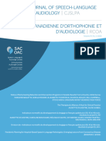 Revue Canadienne D'orthophonie Et Audiologie 2020 Num 44 Vol3