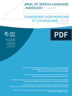 Revue Canadienne D'orthophonie Et Audiologie 2017 Num 41 Vol2