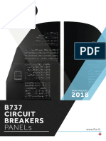 FSC B737NG CIRCUIT BREAKER WALL PANEL - CAPTAIN AND FO Brochure Dimensions