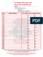 Daftar Hadir Peserta Ujian