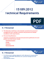 ISO 15189 - 2012 Technical Requirements