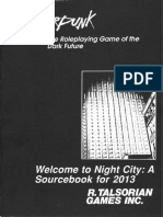 Cyberpunk 2013 Welcome To Night City PDF Free