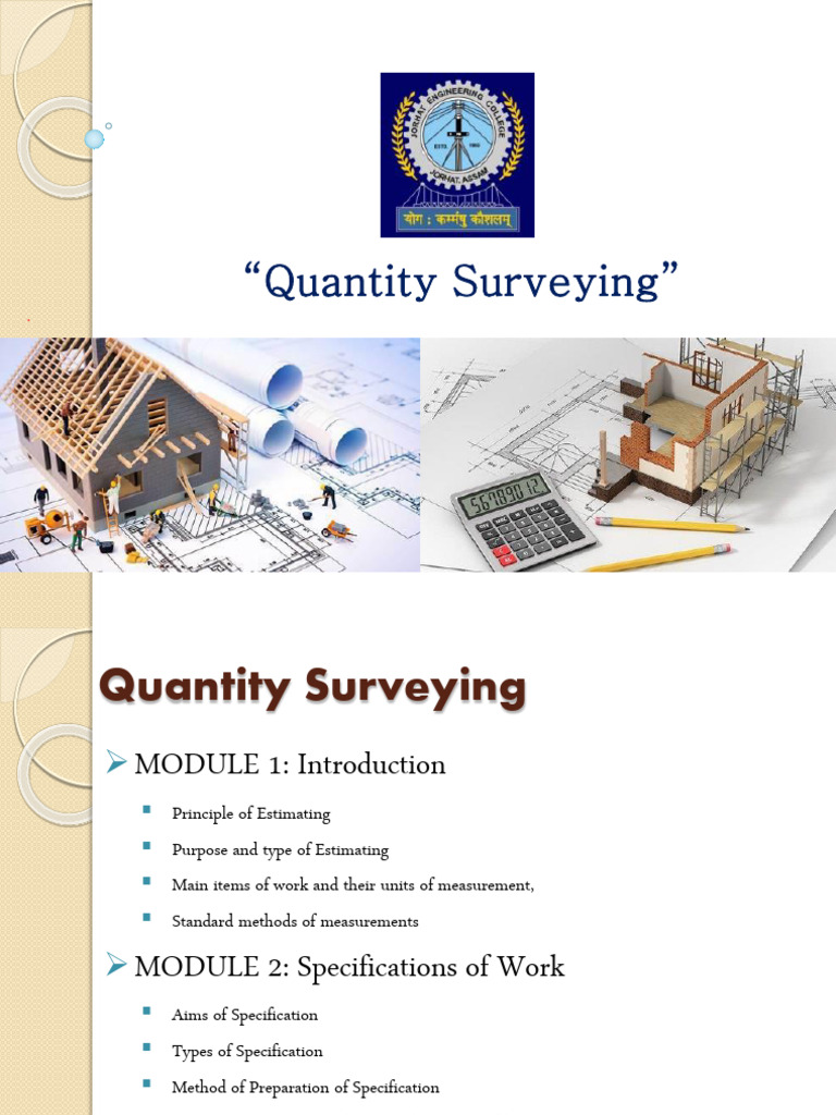Comprehensive Guide to Quantity Surveying | PDF | Masonry | Valuation ...