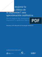 ¿Cómo Mejorar La Práctica Clínica de La Depresión?: Una Aproximación Cualitativa