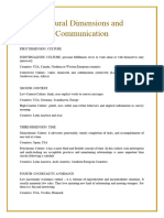Cultural Dimensions and Communication - GEC5 - NOTES