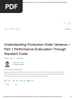 Understanding Production Order Variance - Part 1 Performance Evaluvation Through Standard Costs - SAP Blogs