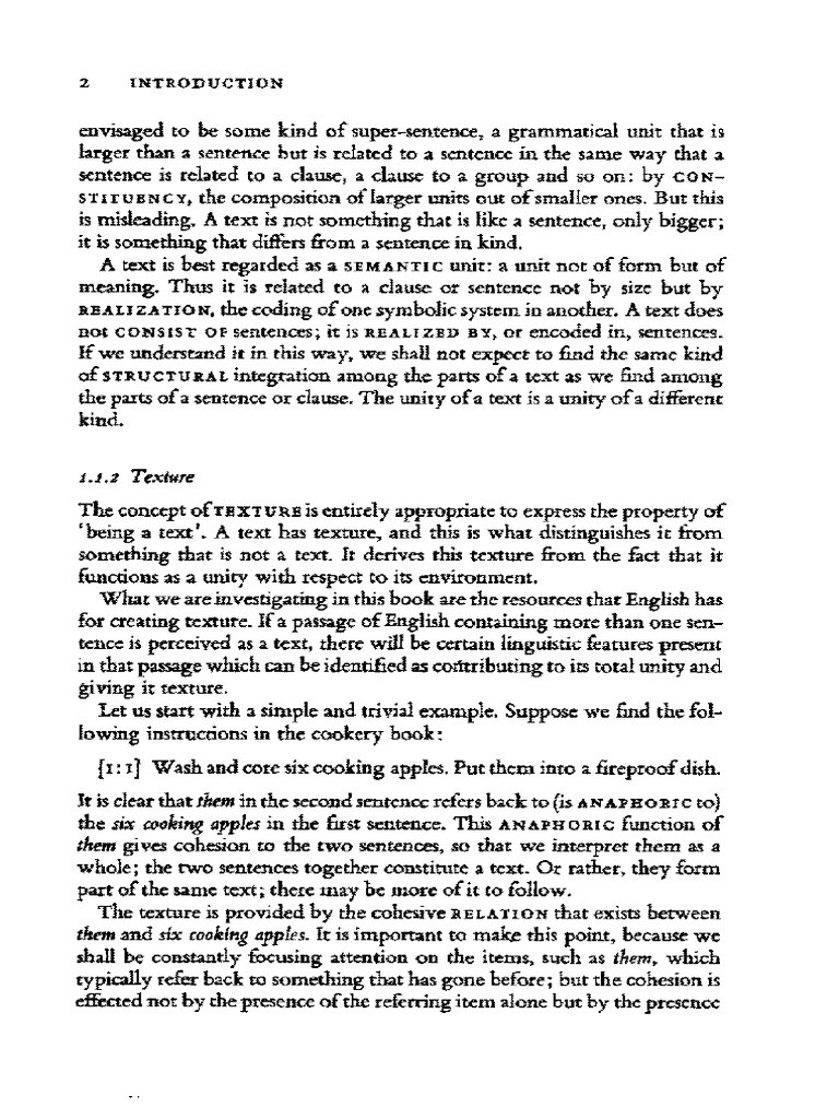 Sem Capa Cohesion in English Halliday Amp Hasan 1976 PDF