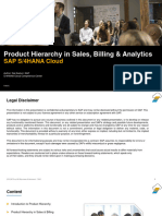 Product Hierarchy in Sales Billing Analytics